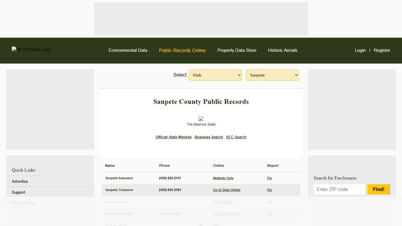 NETR Online • Sanpete • Sanpete Public Records, Search Sanpete Records, Sanpete Property Tax, Utah Property Search, Utah Assessor