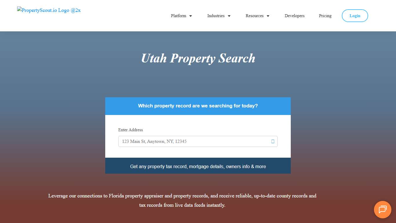 Utah Property Records Search - Propertyscout.io